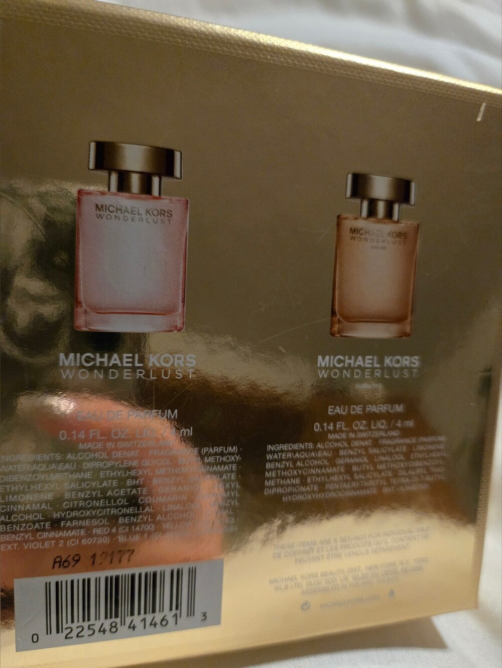 Michael Kors Mini Perfume Set - Gold Caps with Amber & Honey Liquids - Picture 2 of 7